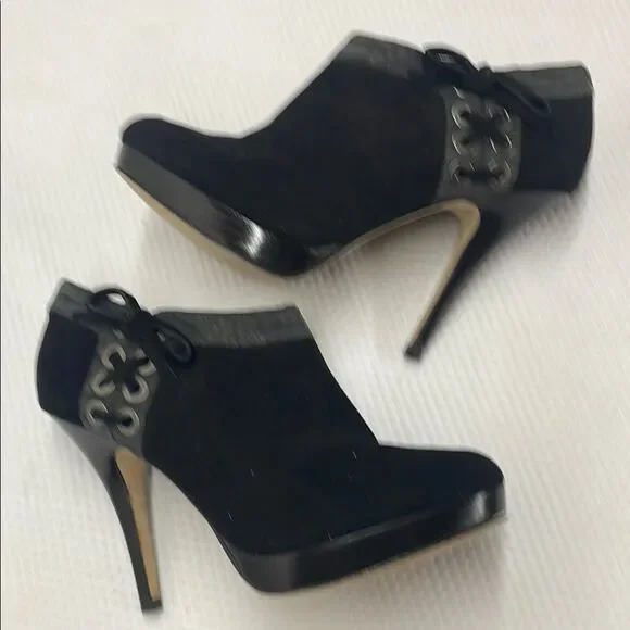 Coach Beatrice Black Ankle Booties